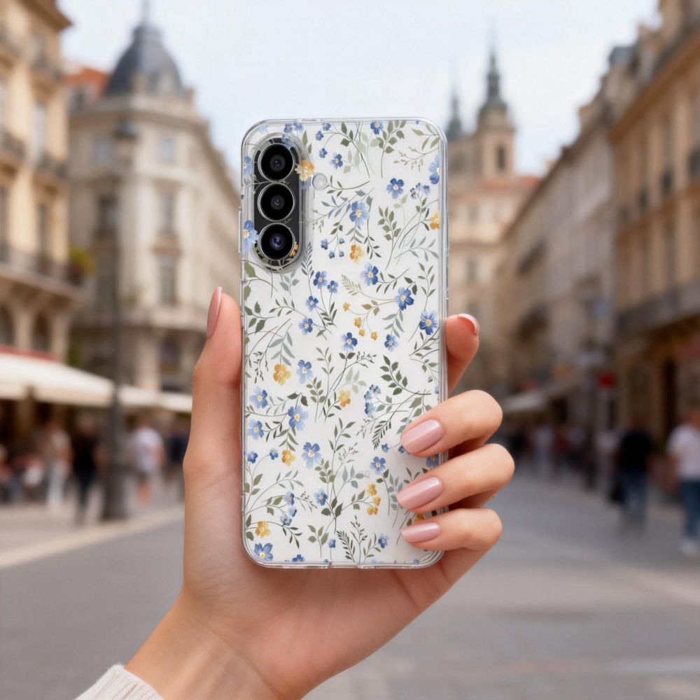 Tech-Protect FlexAir kotelo Samsung Galaxy A27 - läpinäkyvä kukkainen