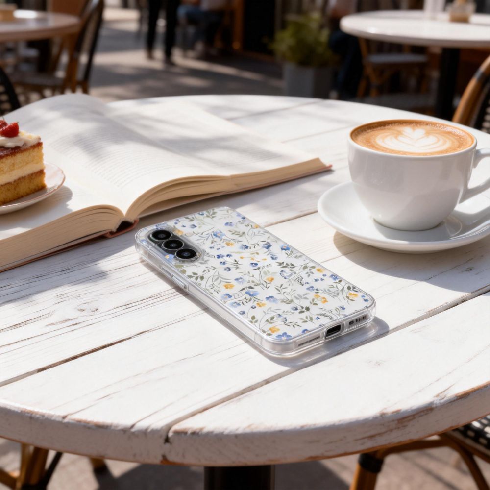 Tech-Protect FlexAir kotelo Samsung Galaxy A27 - läpinäkyvä kukkainen