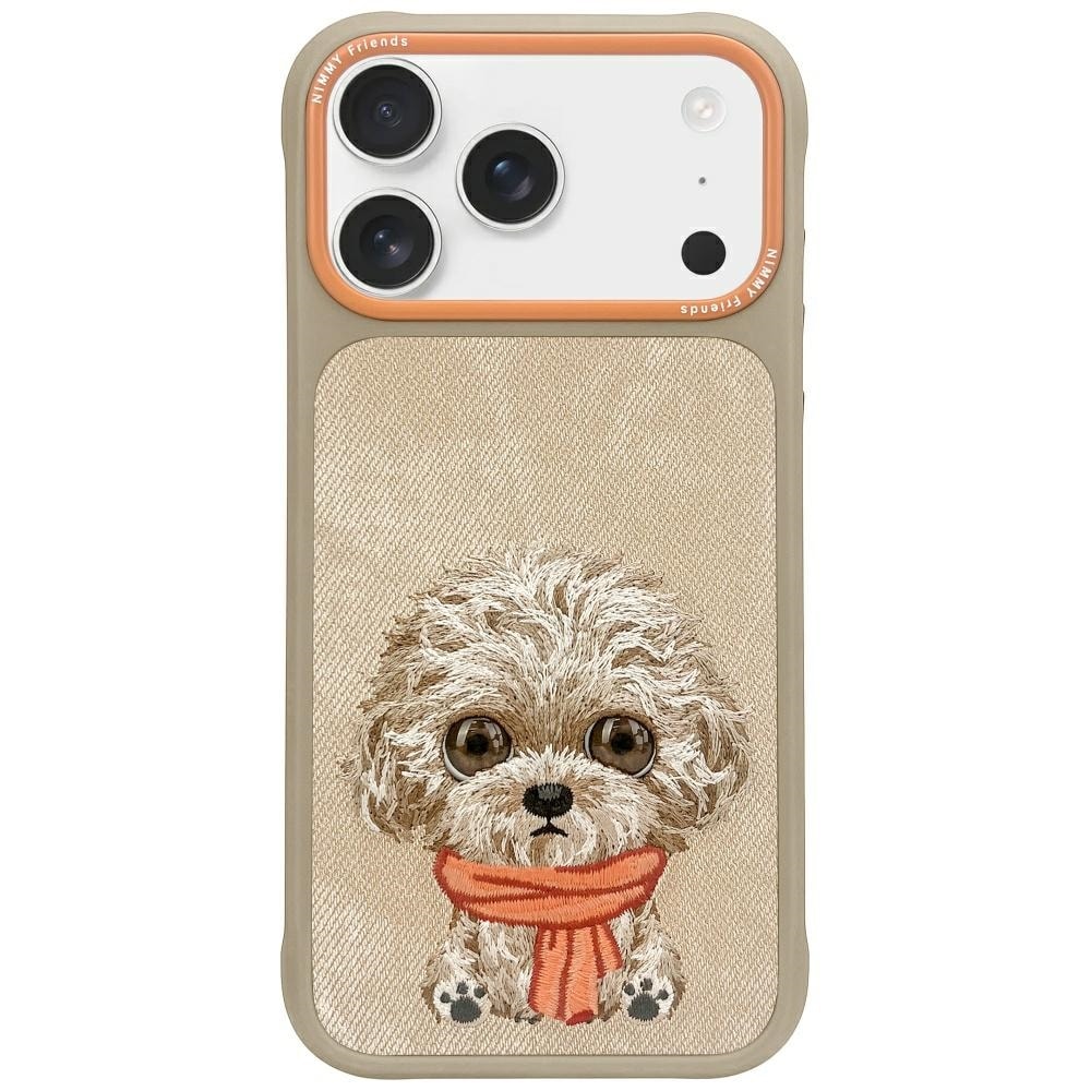 Nimmy Big Eyed Pet 2.0 -koirakotelo iPhone 17 Pro:lle – beige