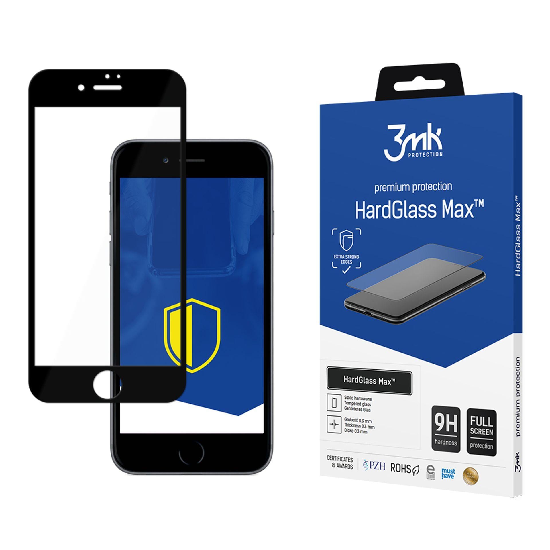 9H 3mk HardGlass Max™ -lasisuoja iPhone 8:lle
