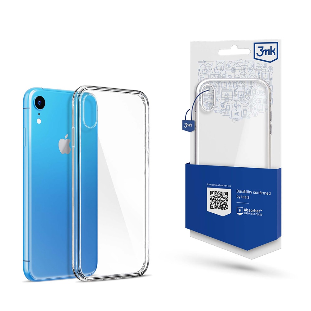 3mk:n läpinäkyvä suojakotelo iPhone XR:lle – läpinäkyvä