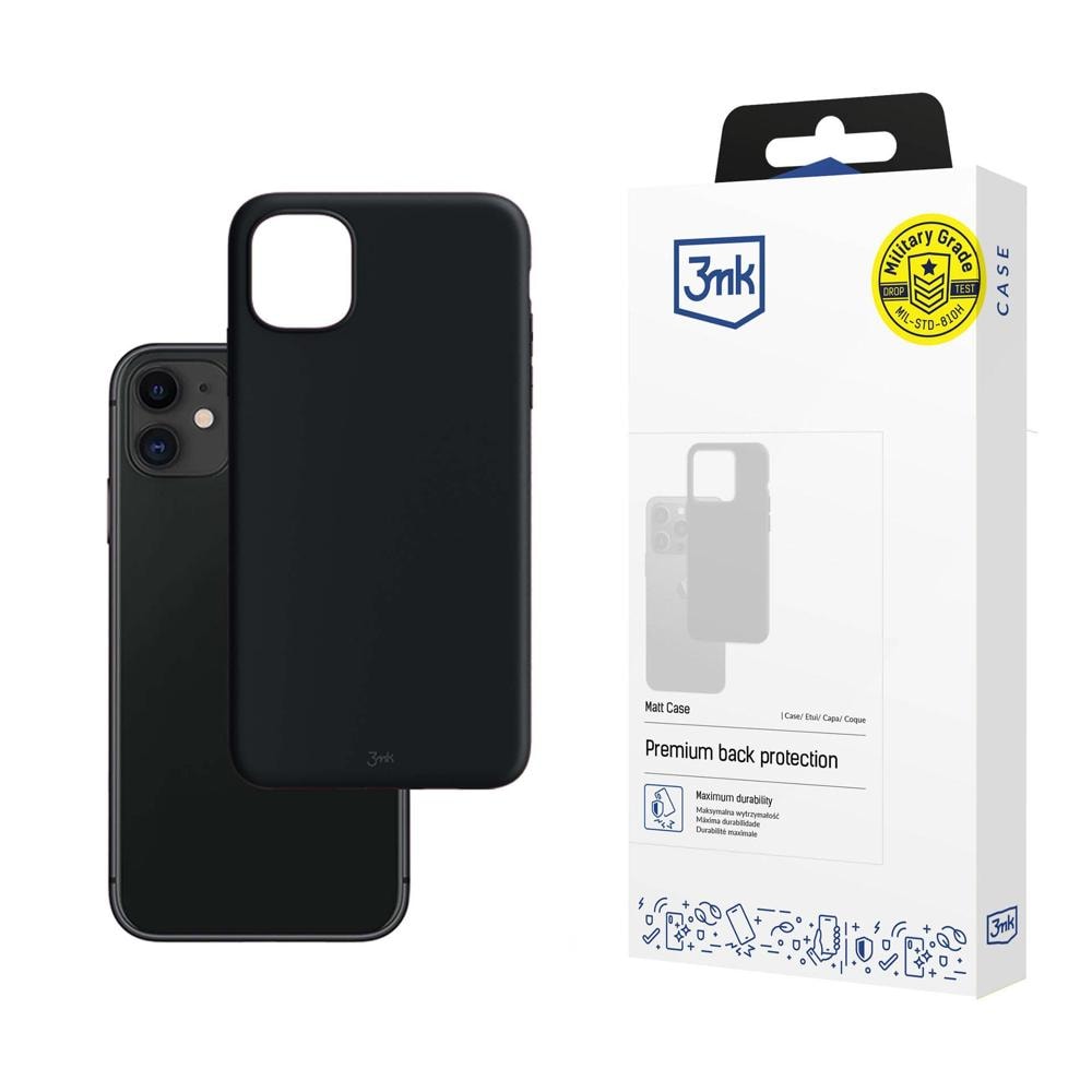 Apple iPhone 11 – 3mk mattakotelo, musta
