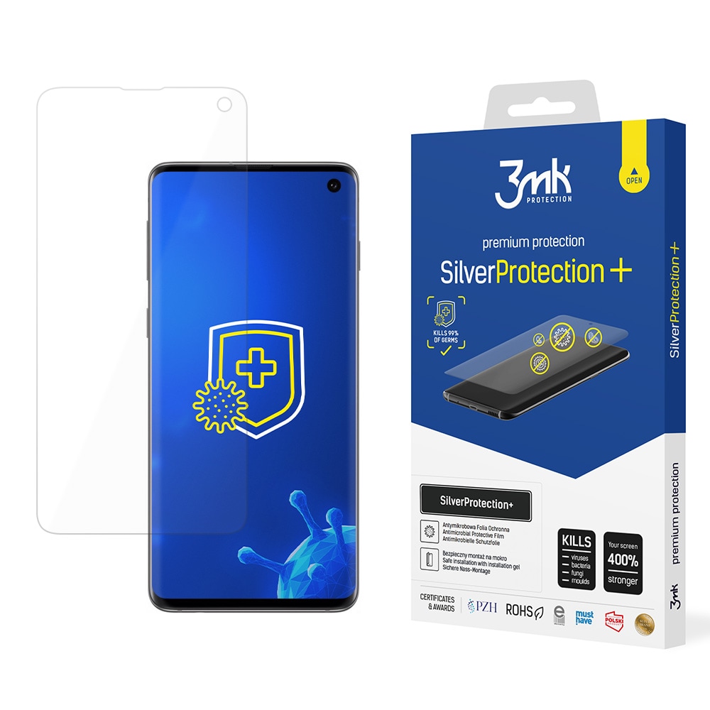 3mk SilverProtection+ -suojakalvo Samsung Galaxy S10:lle