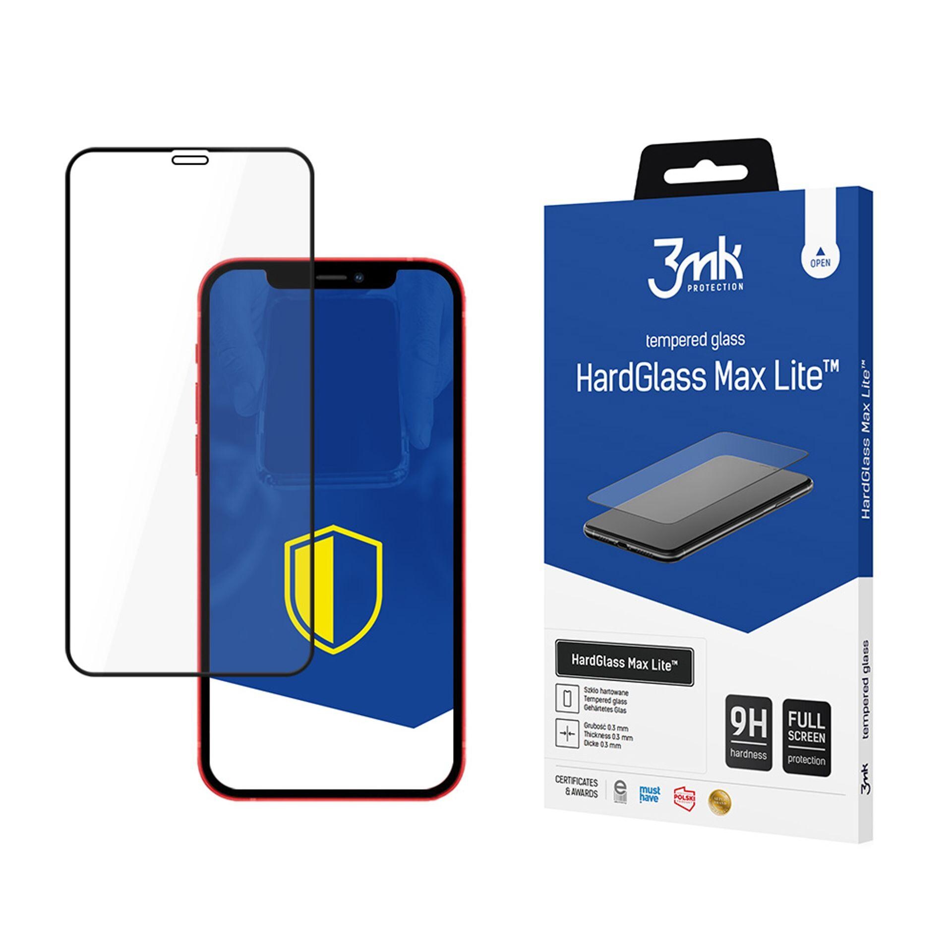 3mk HardGlass Max Lite™ -karkaistu lasi iPhone 12 Mini -mallille