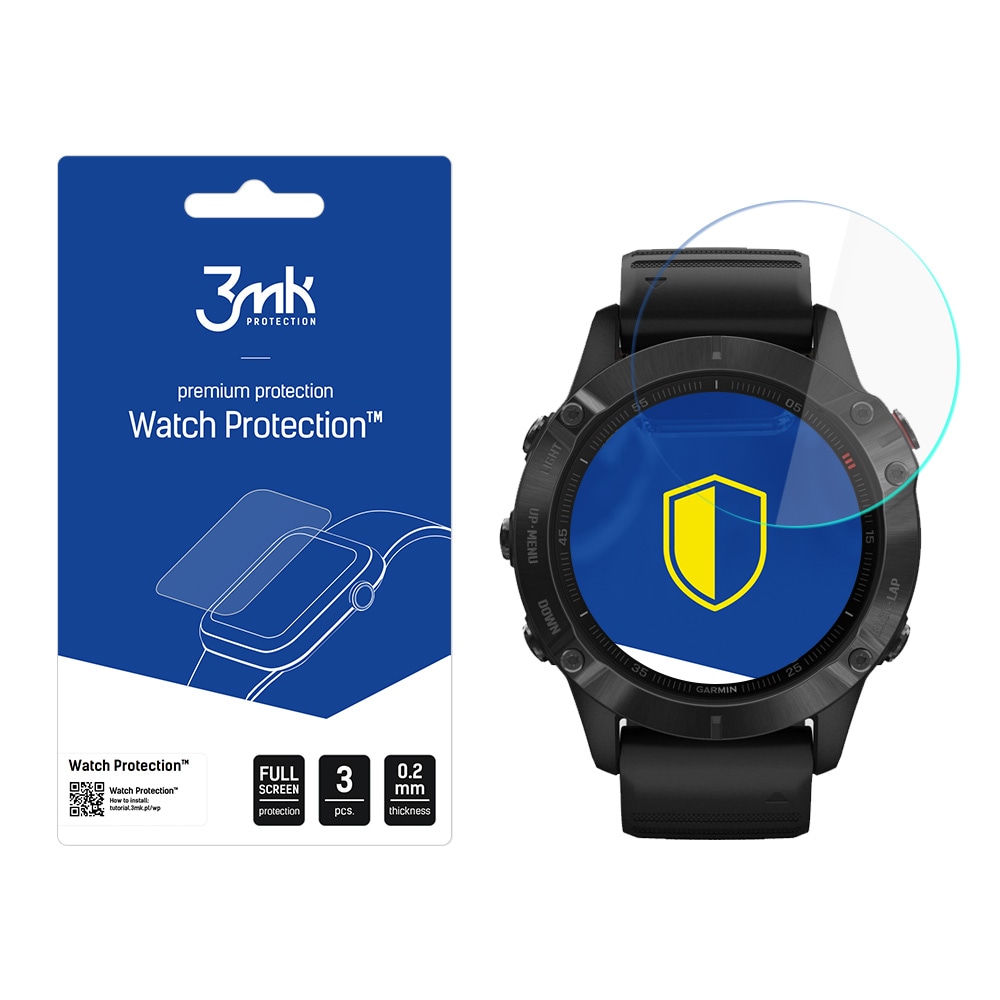 Garmin Fenix 6 Pro – 3mk Watch Protection™ vs. FlexibleGlass Lite
