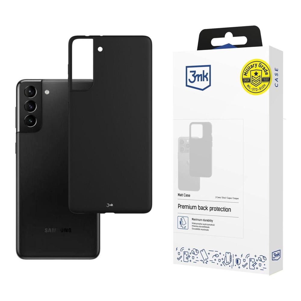 Samsung Galaxy S21 5G – 3mk mattakotelo, musta