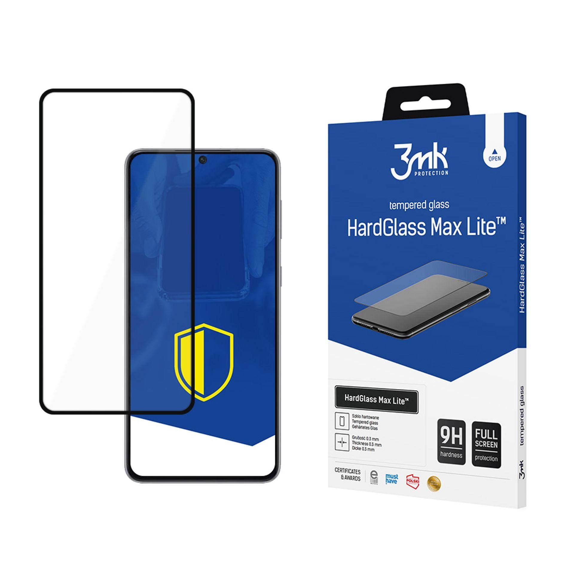 9H 3mk HardGlass Max Lite™ -lasisuojus Samsung Galaxy S21+ 5G:lle