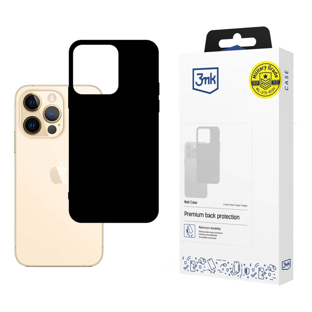 Apple iPhone 13 Pro – 3mk mattakotelo, musta