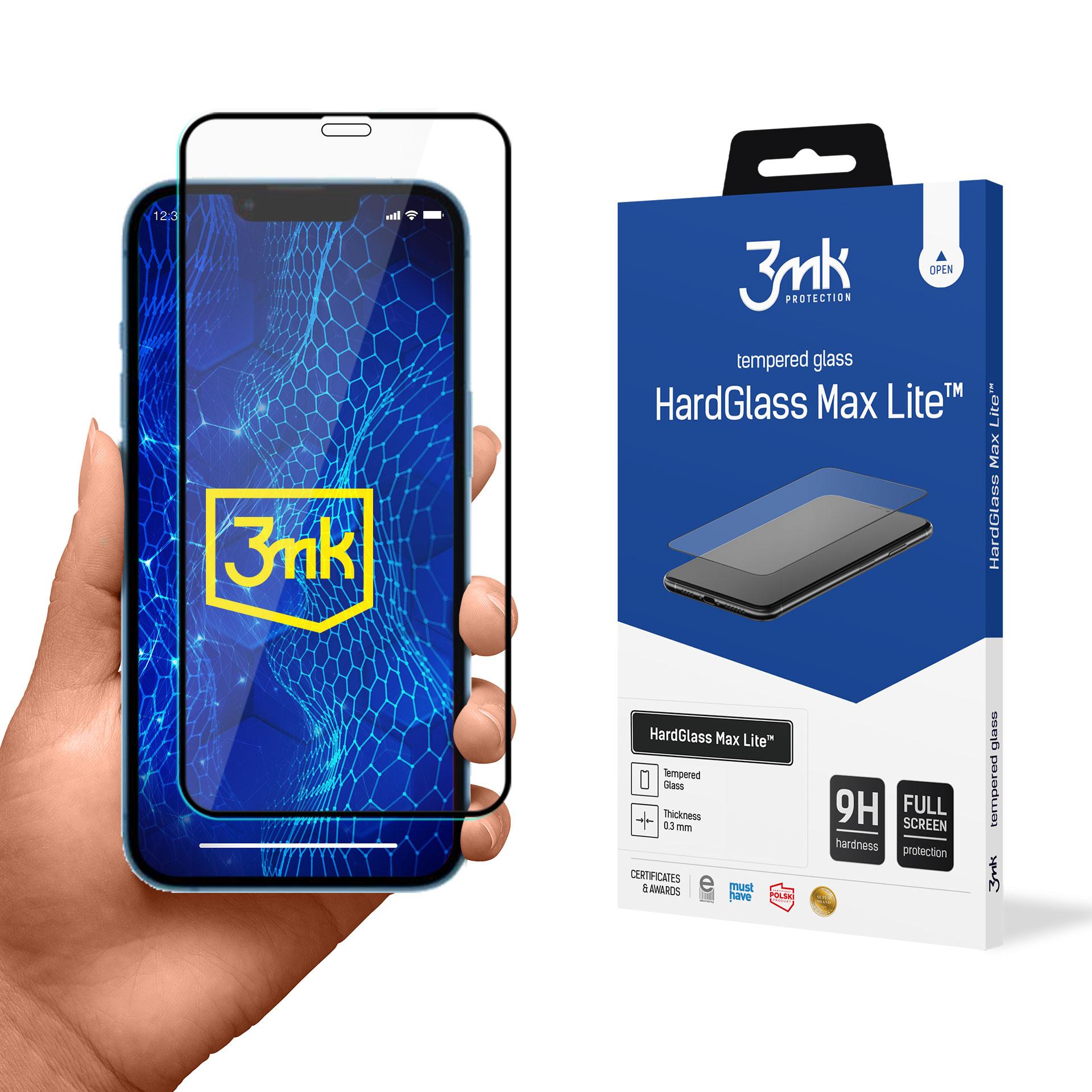3mk HardGlass Max Lite™ -karkaistu lasi iPhone 13 mini -mallille