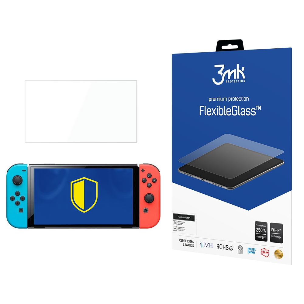 Nintendo Switch OLED – 3mk FlexibleGlass™ 8,3 tuumaa