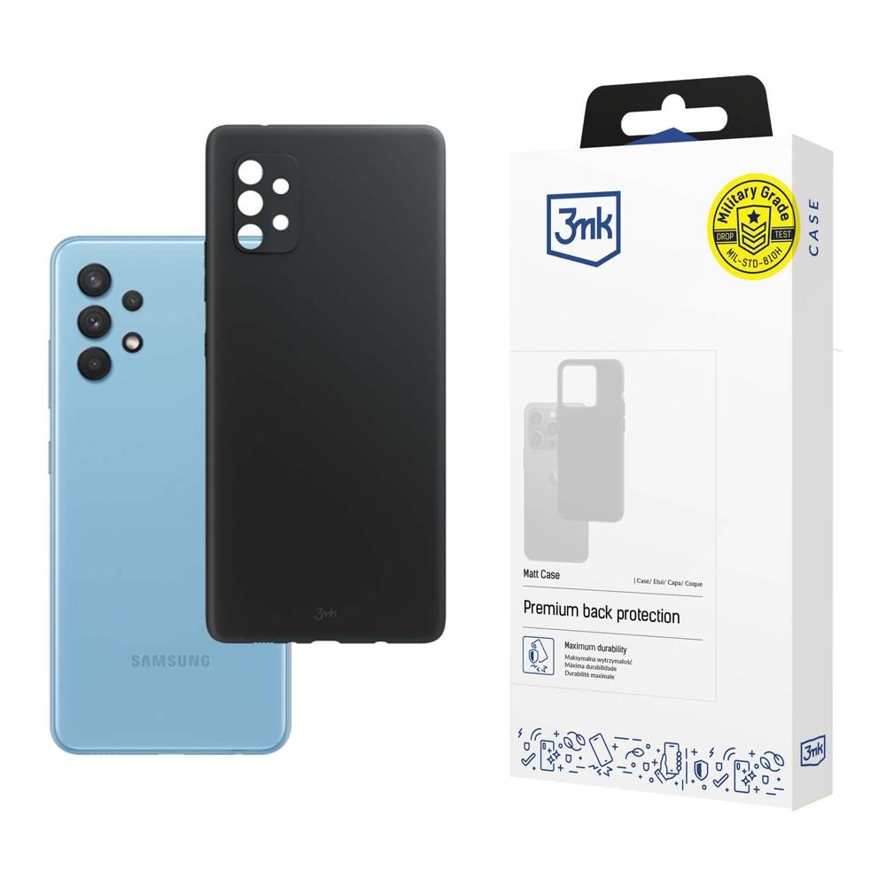 3mk Matt Case Sam A33 5G A336 musta / musta