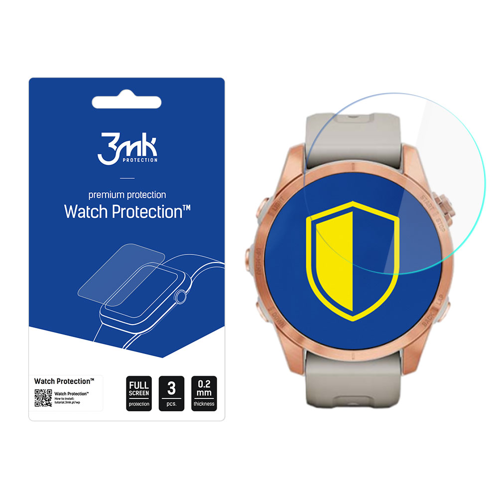 Garmin Fenix 7s – 3mk Watch Protection™ vs. FlexibleGlass Lite