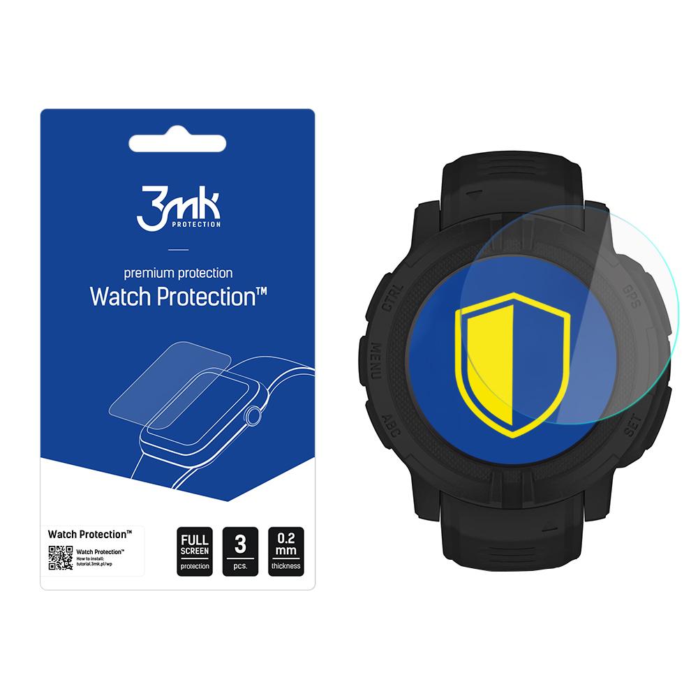 Karkaistu lasi 3mk Watch Protection FlexibleGlass Garmin Instinct 2 / Solar -mallille