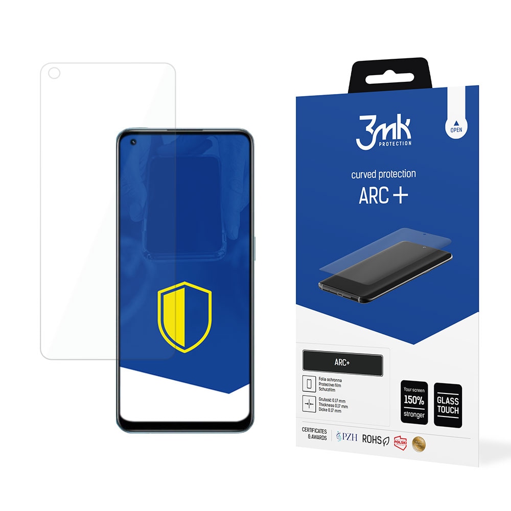 3mk-suojakalvo ARC + Realme 9 Pro + koko näytön suojakalvo