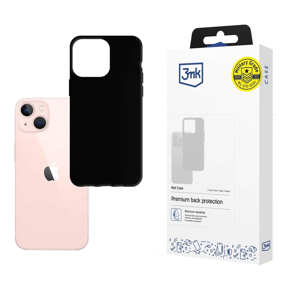 3mk-sarjan Matt Case – kotelo iPhone 14:lle – musta