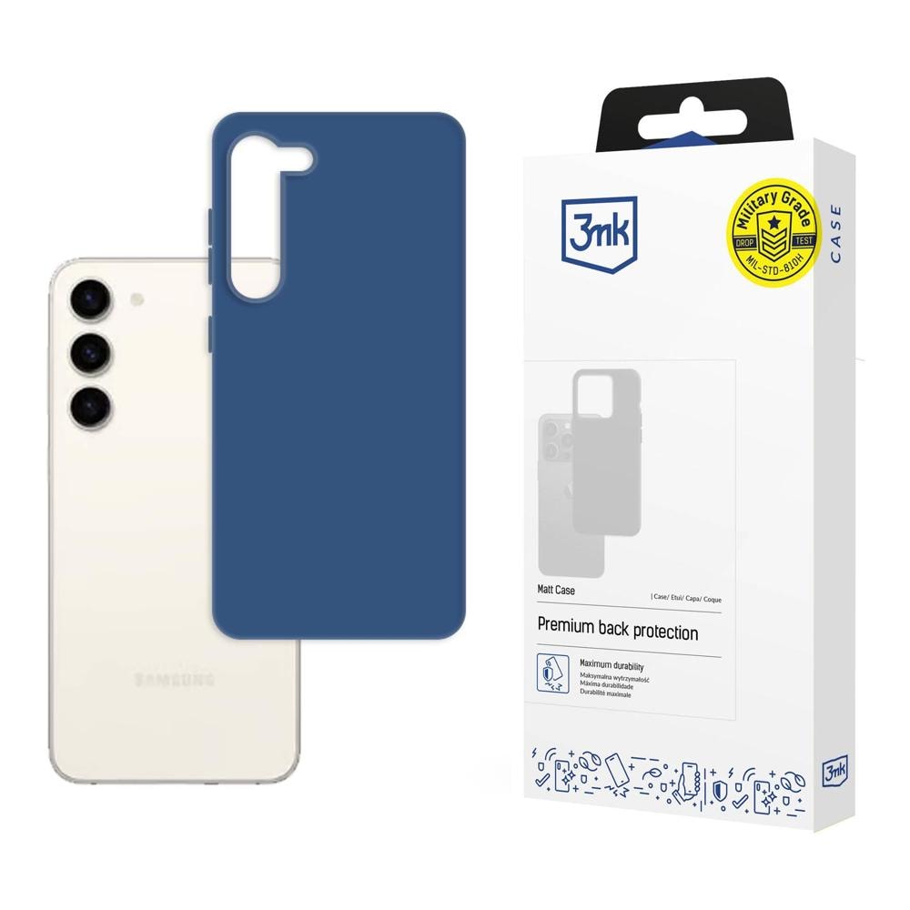 Samsung Galaxy S23 Plus – 3mk mattakotelo, mustikka