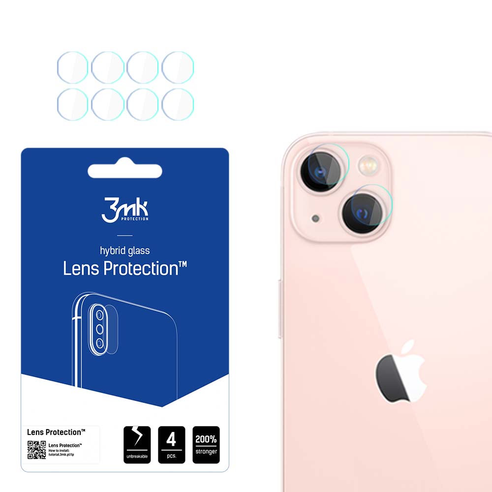 iPhone 14:n 7H-luokan kameralasisuoja 3mk Lens Protection -sarjan objektiiville