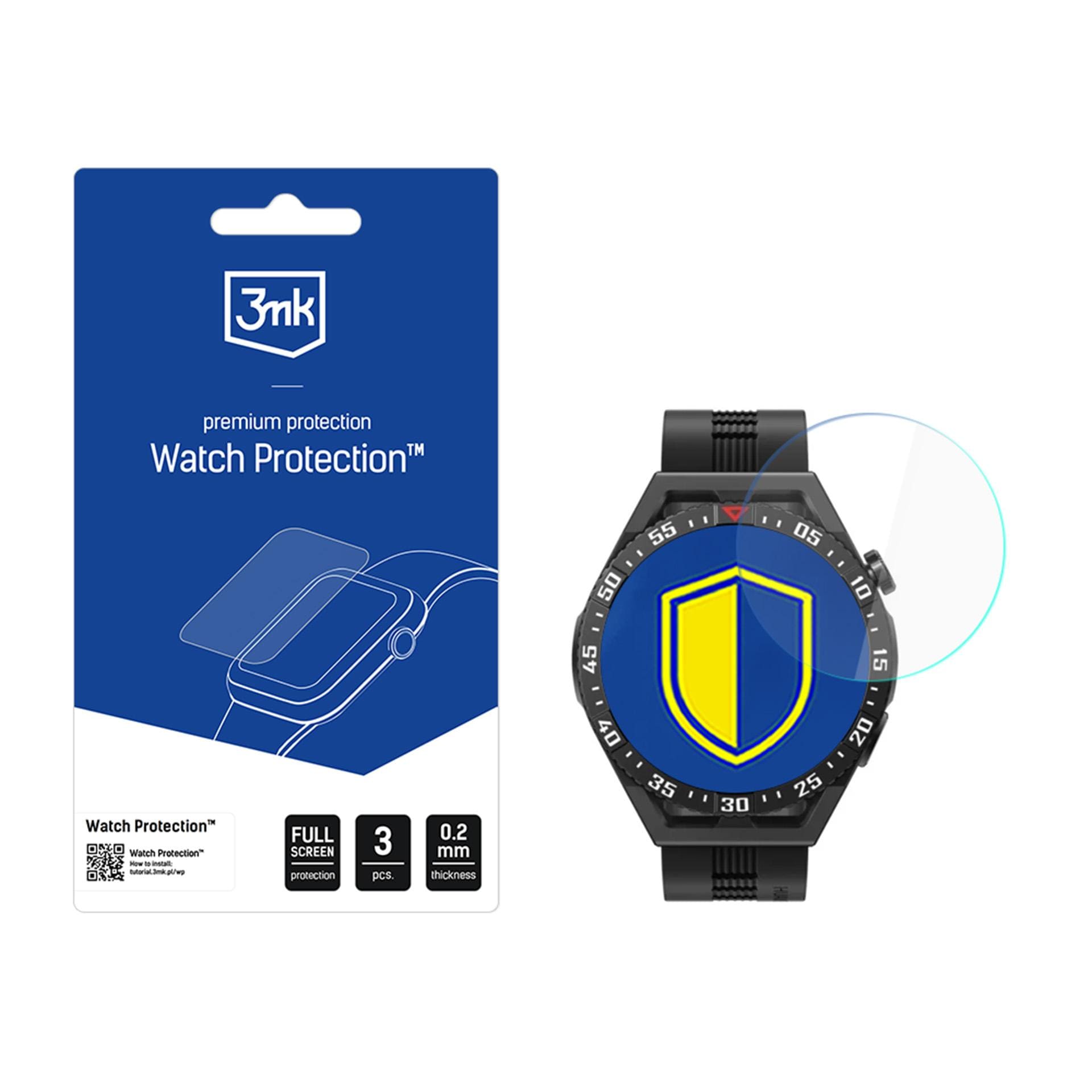 3mk Watch Protection FlexibleGlass -hybridilasi Huawei GT 3 SE 46 mm:lle