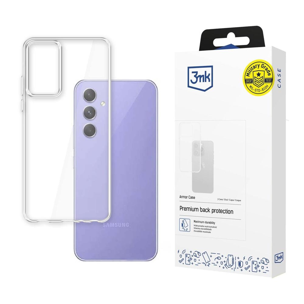 Samsung Galaxy A54 5G 3mk Armor Case -sarjan kotelo – läpinäkyvä