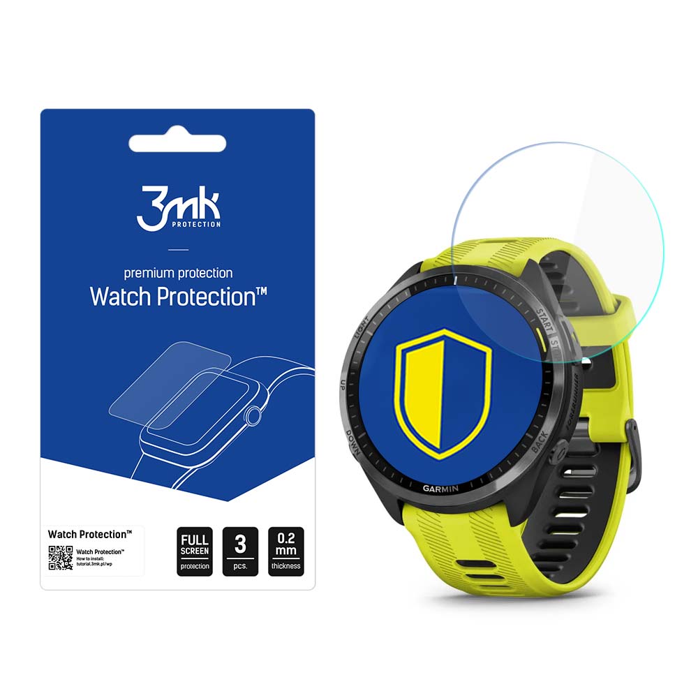 3mk Watch Protection™ v. ARC+ -suojakalvo Garmin Forerunner 965 -mallille