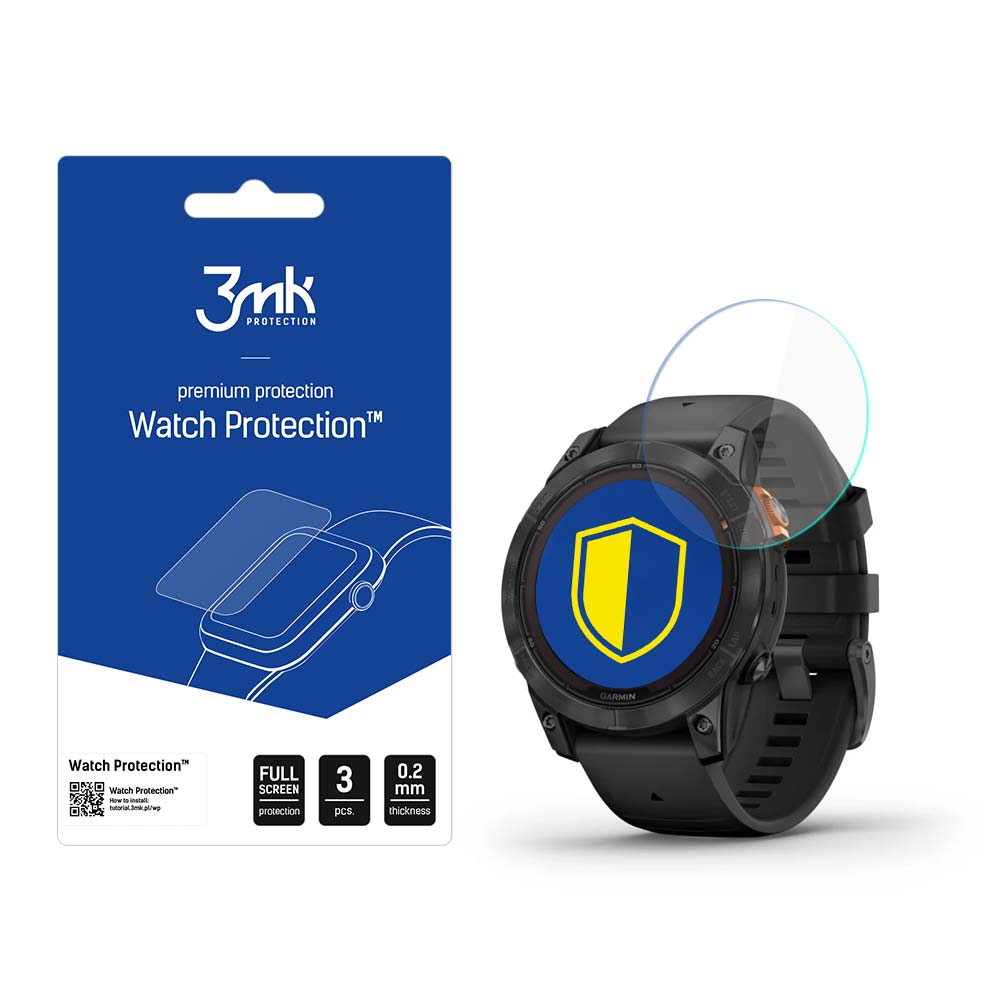 Garmin Fenix 7 Pro Solar – 3mk Watch Protection™ vs. FlexibleGlass Lite