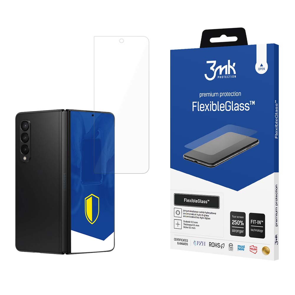 3mk FlexibleGlass™ -hybridilasi Samsung Galaxy Z Fold 5 -mallissa (etupuoli)