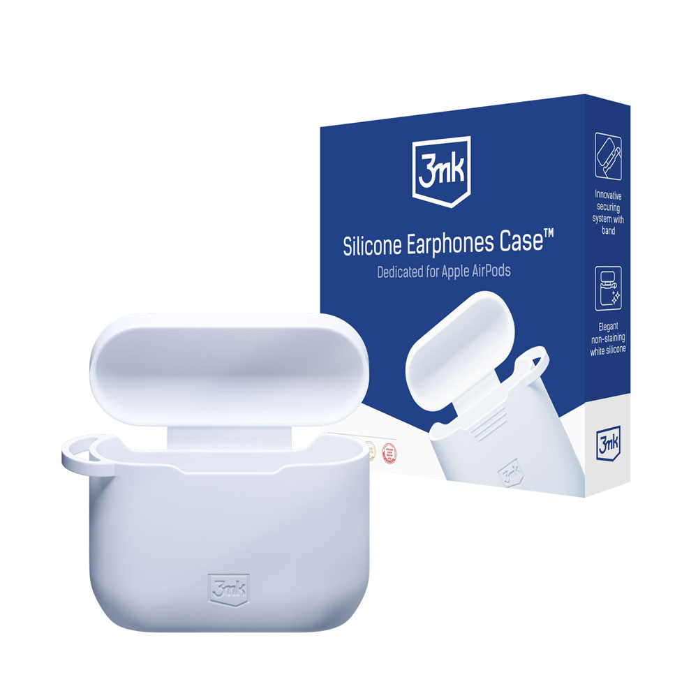 3mk:n silikonikotelo AirPods 3:lle – valkoinen