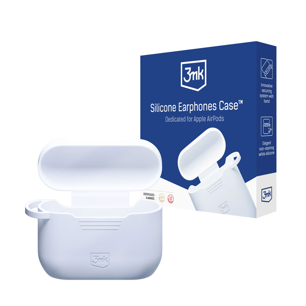 3mk Silicon AirPods -kotelo AirPods Pro / AirPods Pro 2 - valkoinen