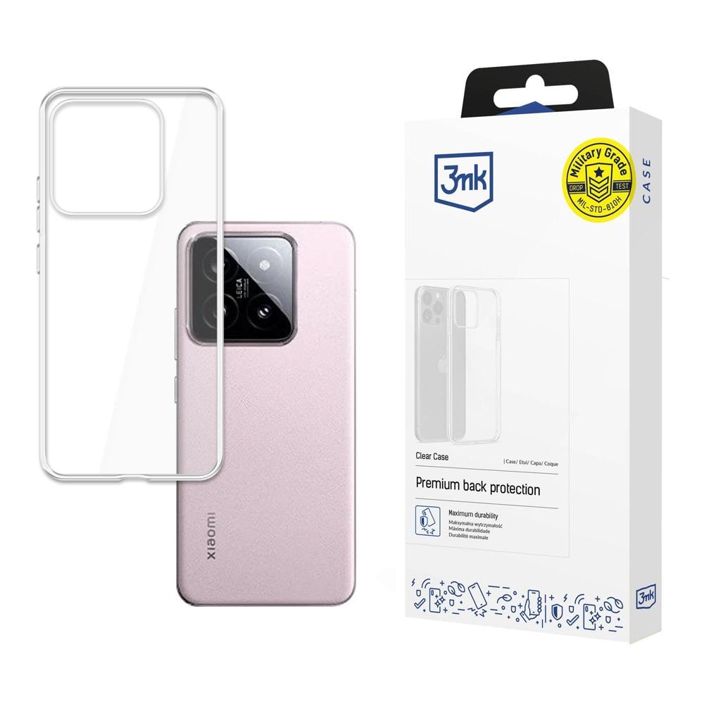 3mk:n läpinäkyvä suojakotelo Xiaomi 14:lle