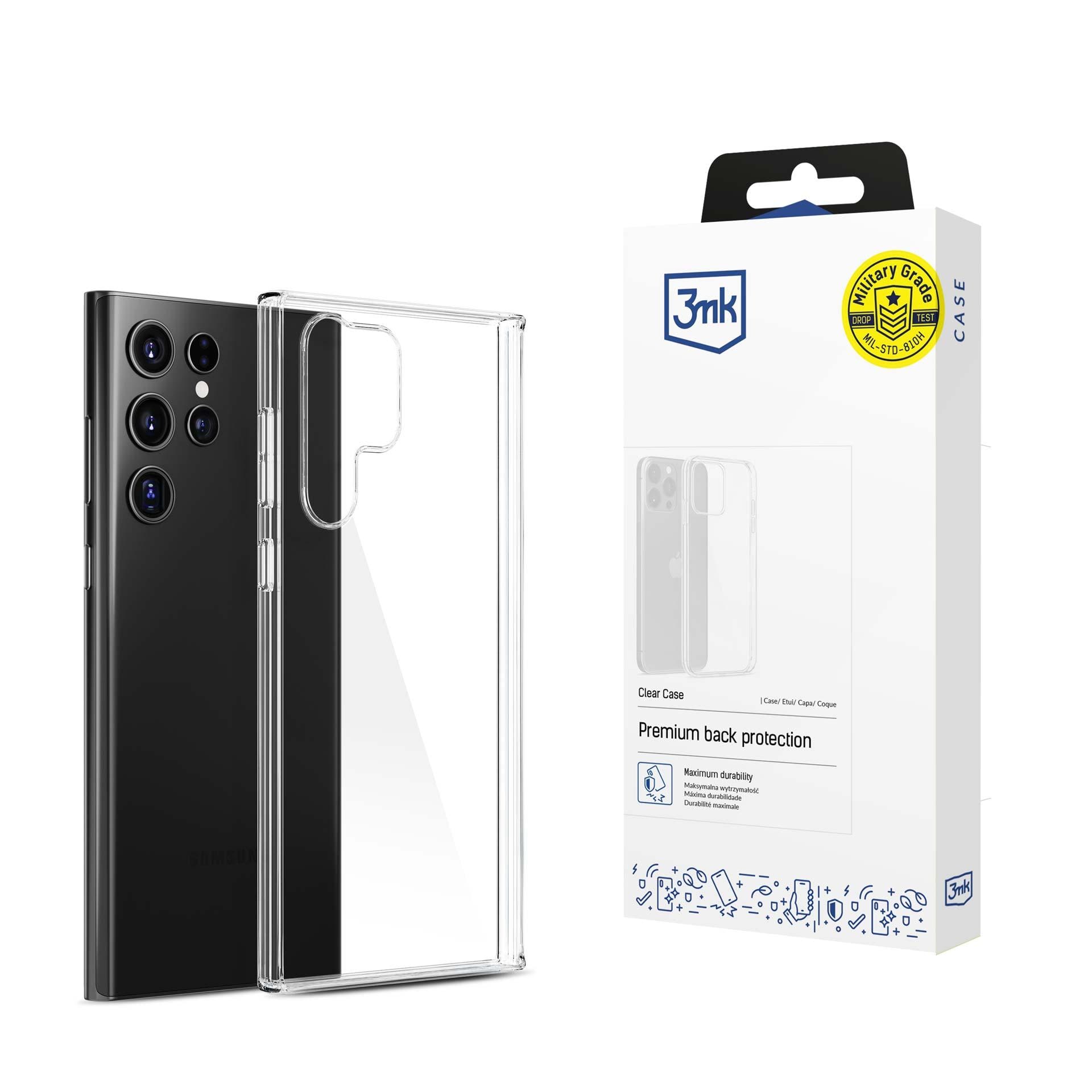 3mk:n läpinäkyvä suojakotelo Samsung Galaxy S24 Ultra -puhelimelle