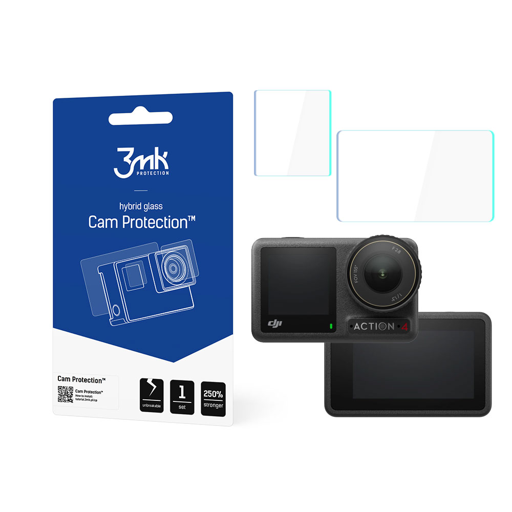 3mk Cam Protection -suojalasi DJI Osmo Action 4:lle