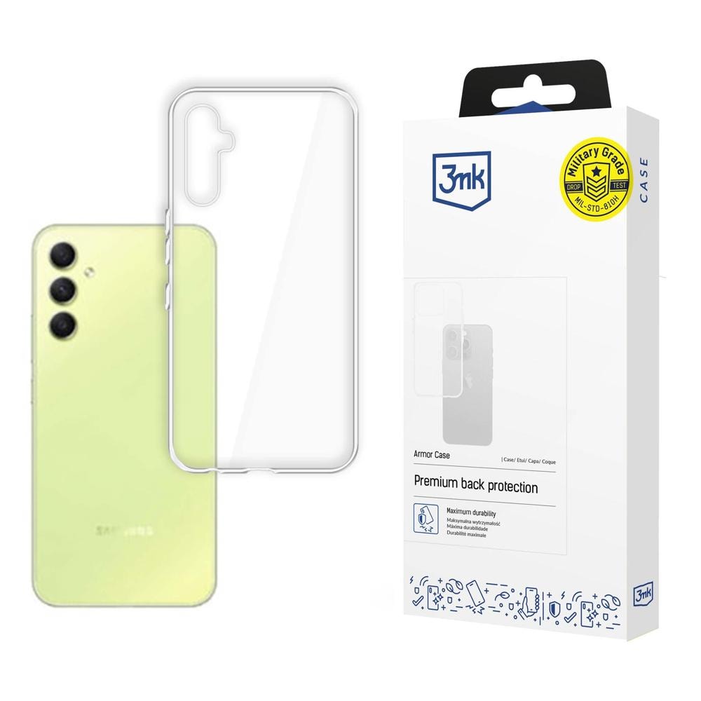 3mk Armor -suojakotelo Samsung Galaxy A55 5G:lle – läpinäkyvä