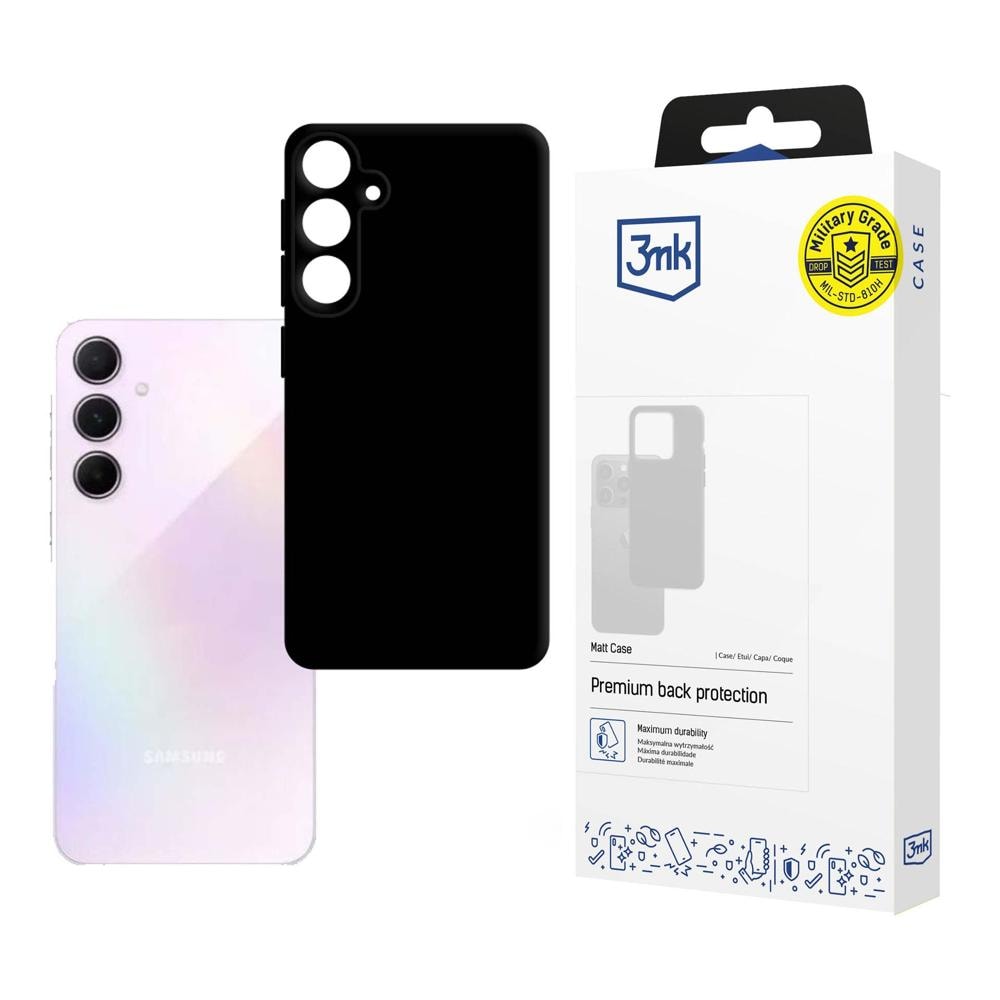 3mk Matt Case Samsung Galaxy A55 5G – musta