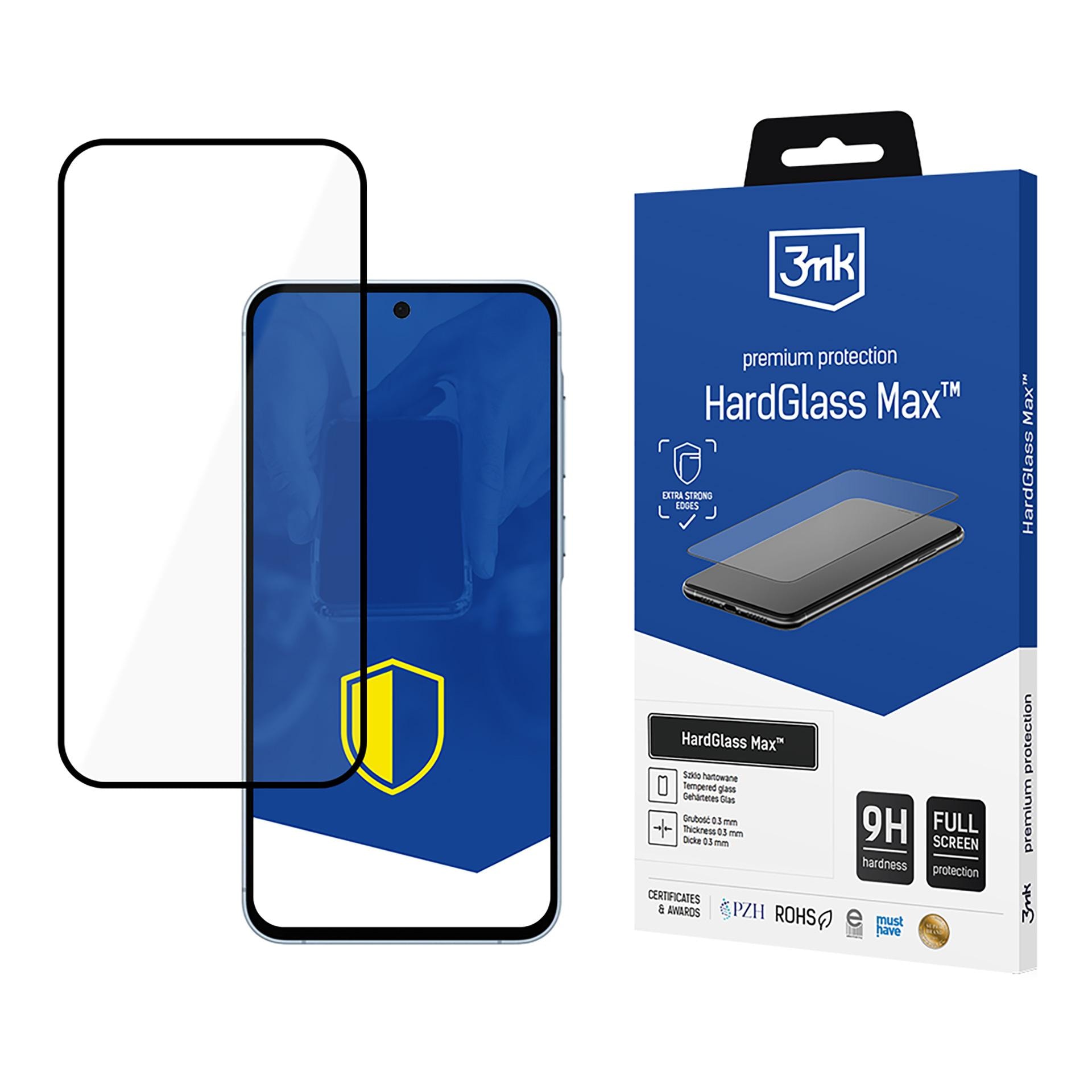 9H 3mk HardGlass Max™ -lasisuoja Samsung Galaxy A55 5G:lle