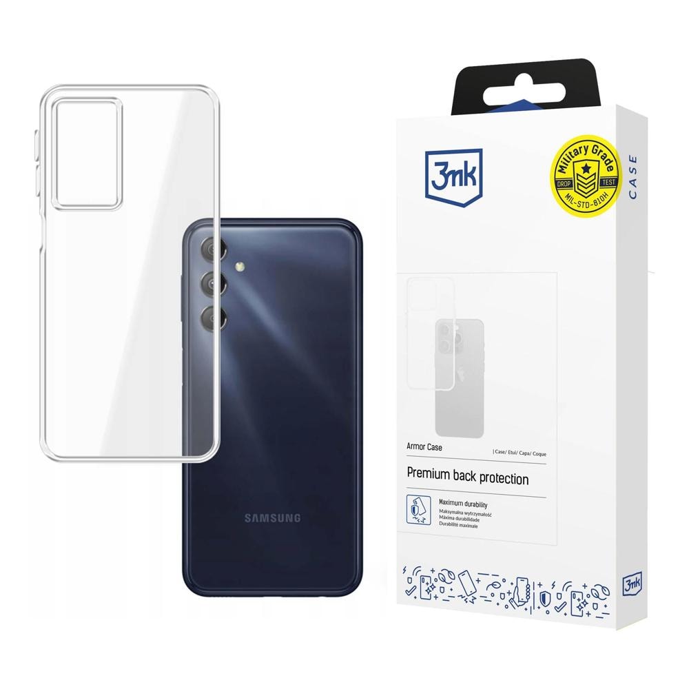 3mk-suojakotelo Samsung Galaxy M34 5G:lle – läpinäkyvä