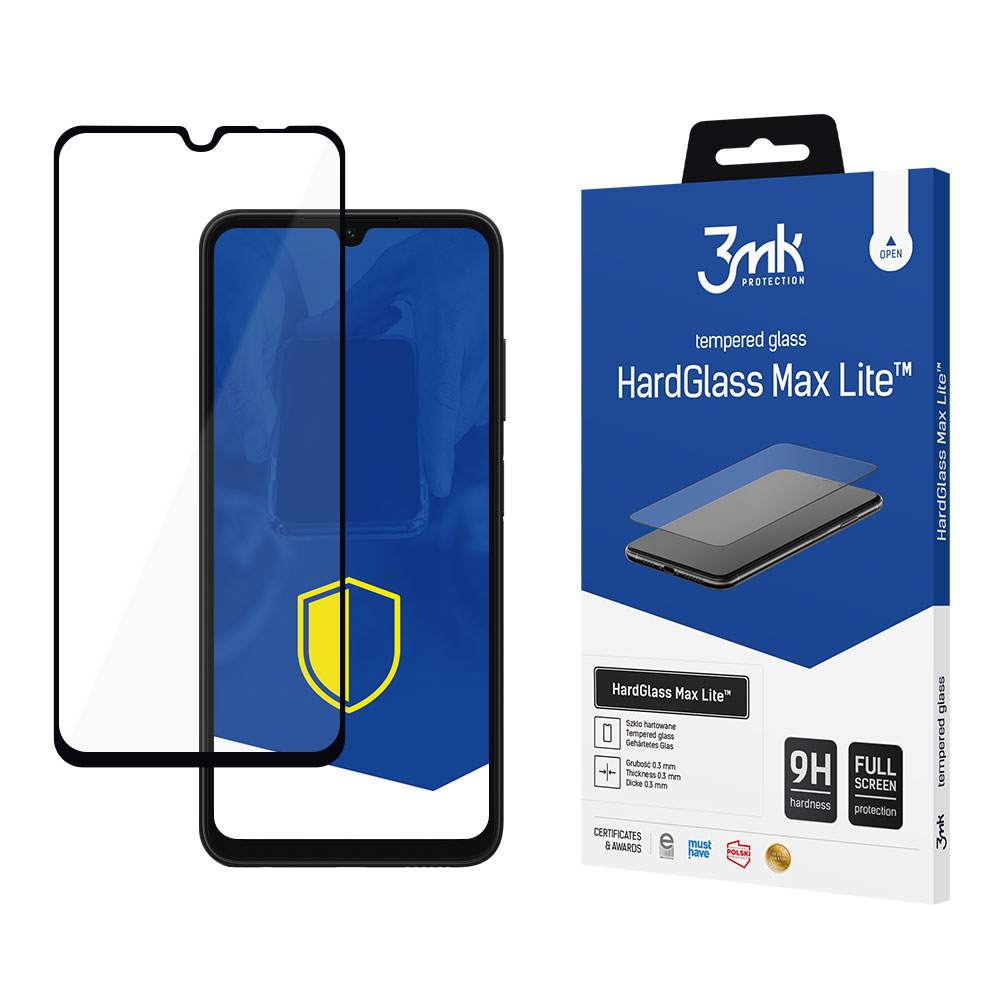 9H 3mk HardGlass Max Lite™ -lasisuoja Samsung Galaxy A05s -puhelimelle
