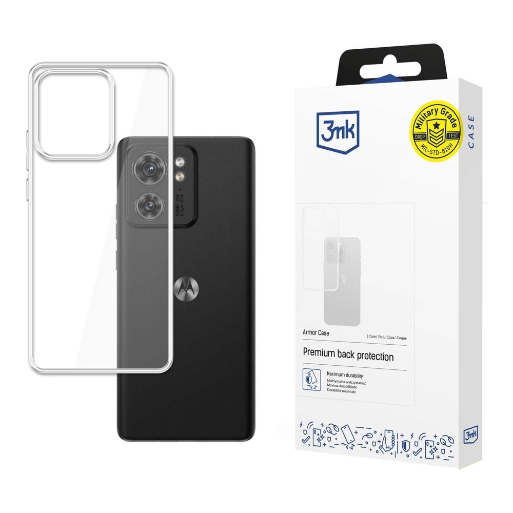 3mk Armor -suojakotelo Motorola Edge 40:lle – läpinäkyvä