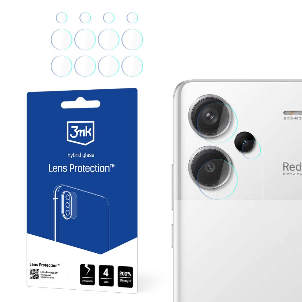 3mk Lens Protection™ -hybridikameralasi Xiaomi Redmi Note 13 Pro+ -mallille