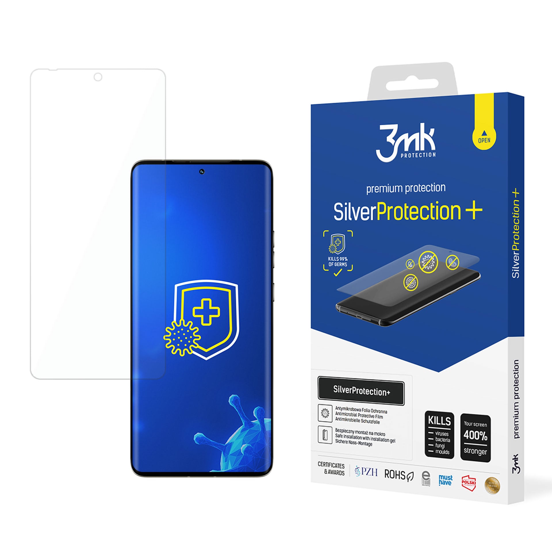 3mk SilverProtection+ -suojakalvo Motorola Edge 50 Pro -puhelimelle