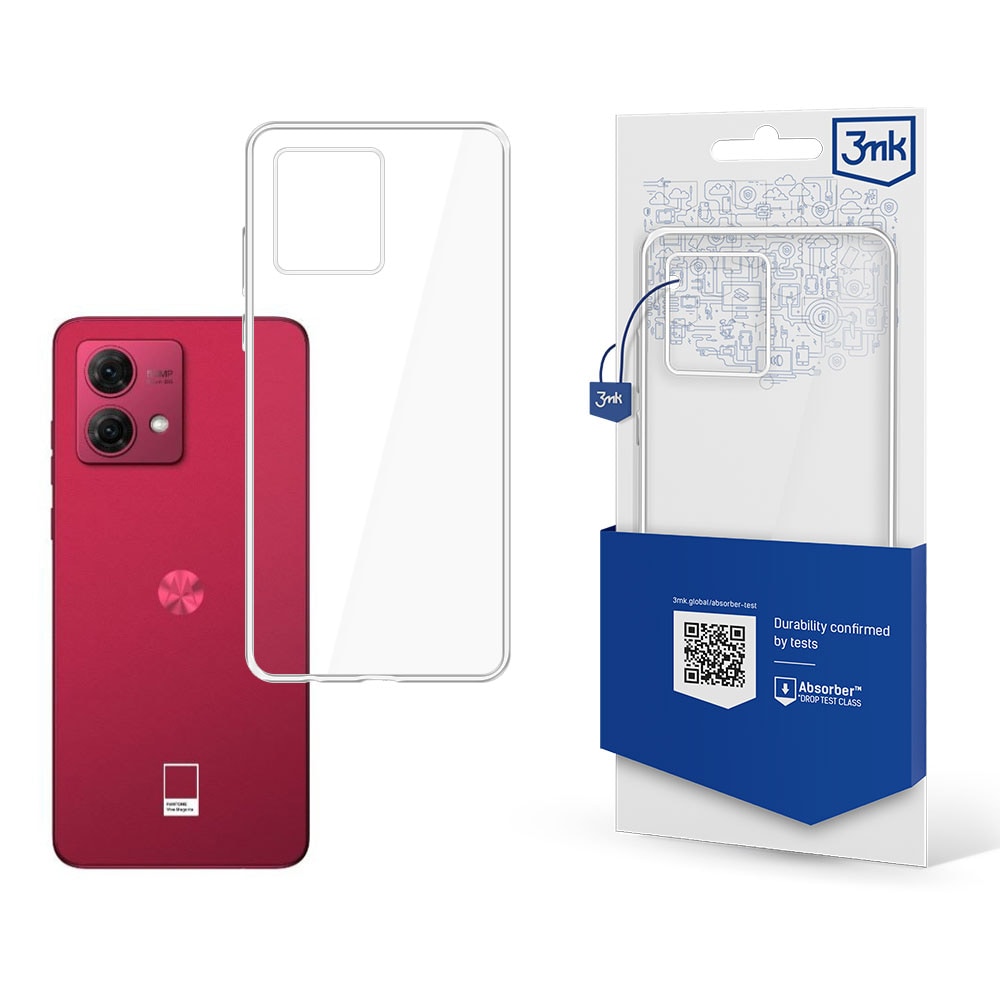 3mk:n läpinäkyvä suojakotelo Motorola Moto G84 5G:lle – läpinäkyvä