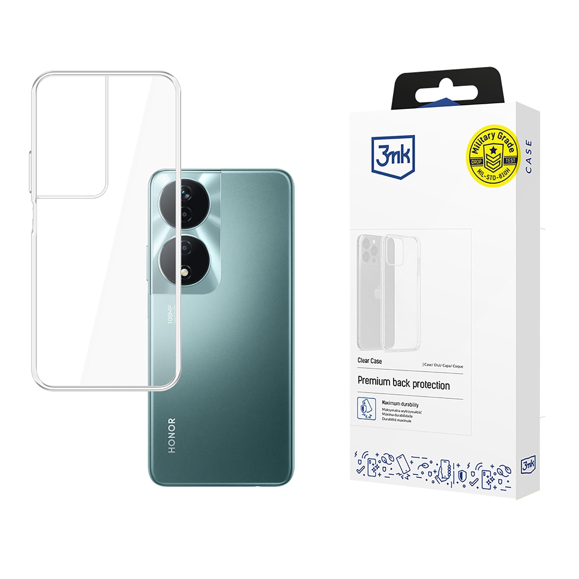 3mk:n läpinäkyvä suojakotelo Honor 90 Smart -mallille