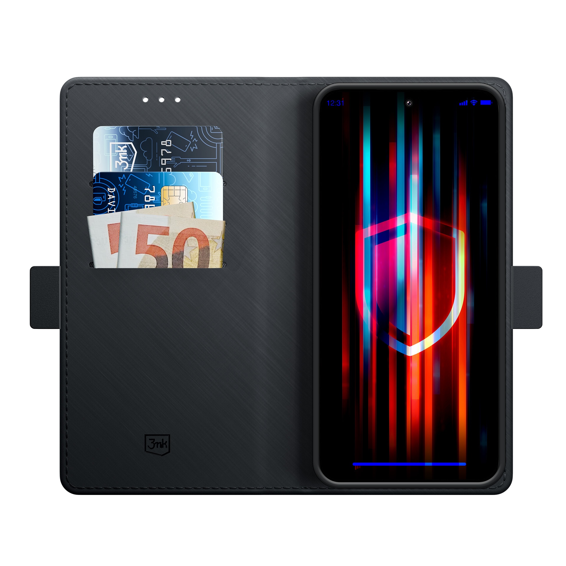 3mk-lompakkokotelo Oppo A58 4G - Musta