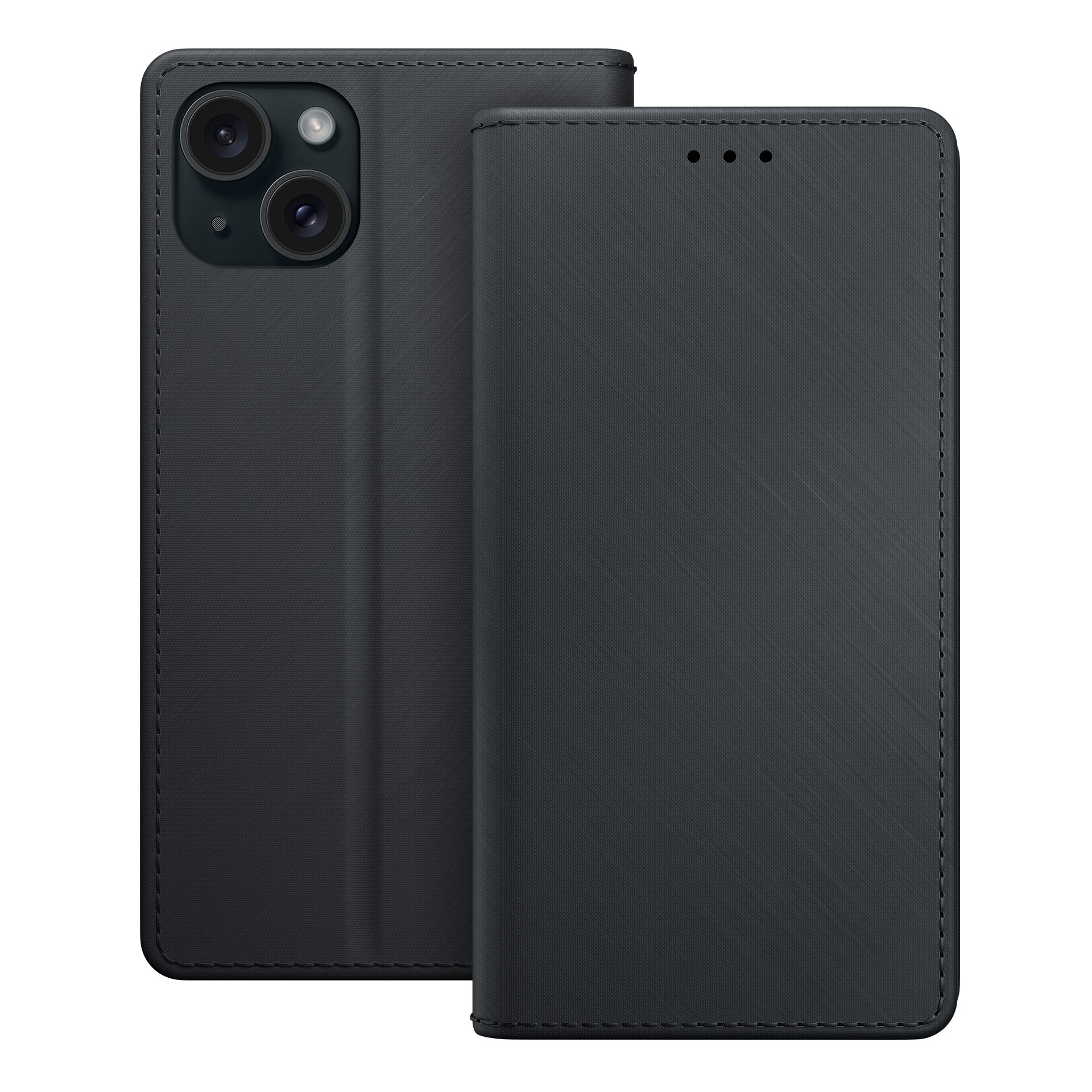 3mk-lompakkokotelo iPhone 15:lle – musta