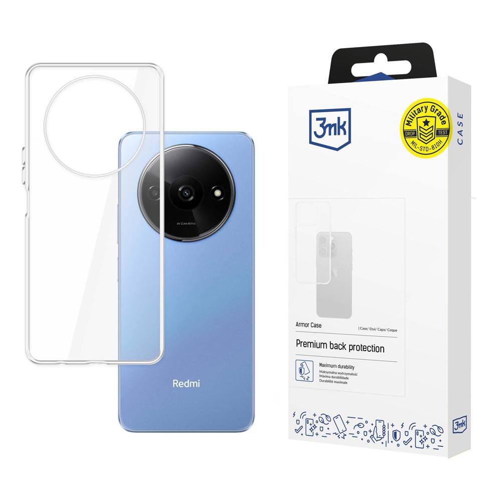 3mk-suojakotelo Xiaomi Redmi A3:lle – läpinäkyvä