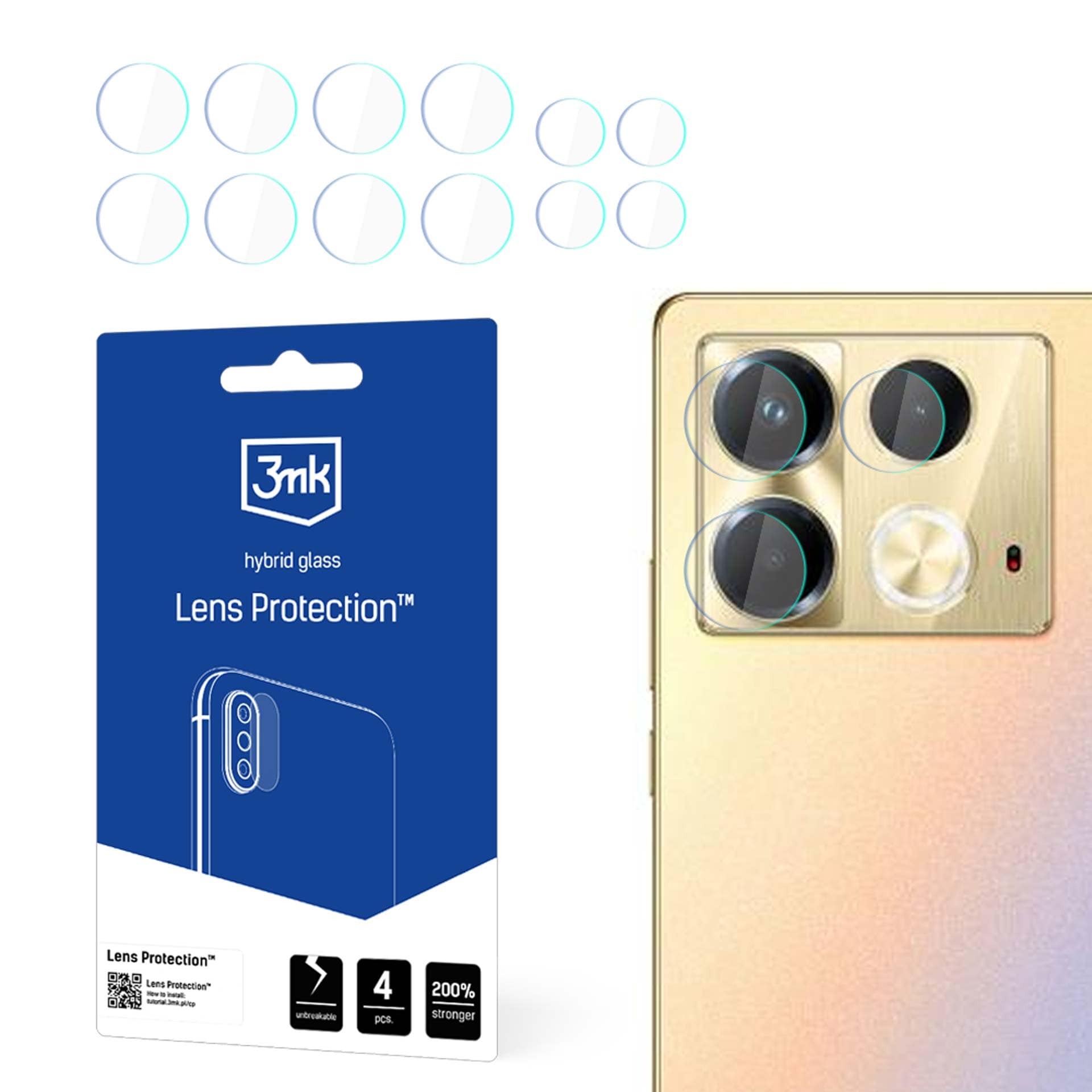 3mk Lens Protection™ -hybridikameralasi Infinix Note 40:lle – kirkas
