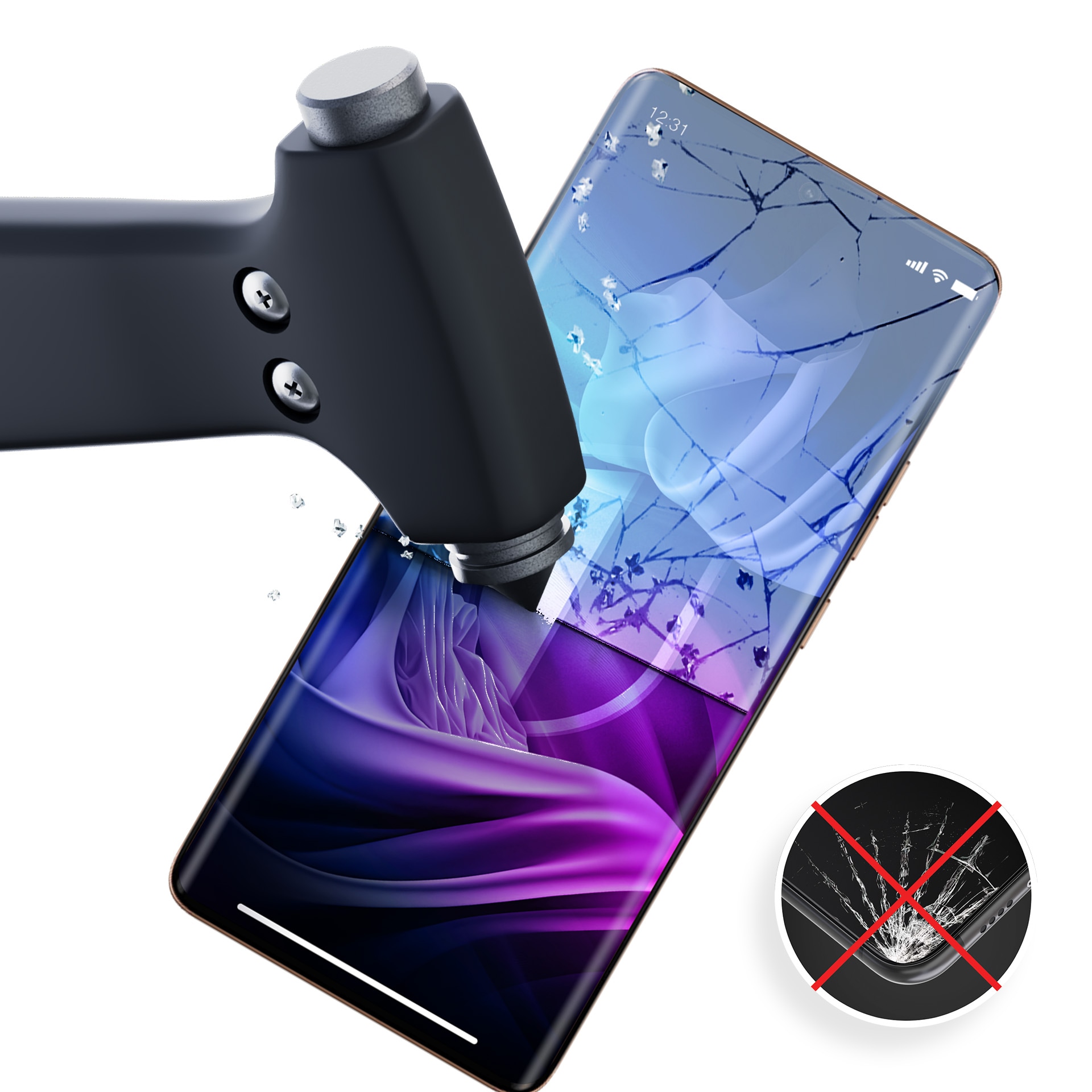 3mk Silky Matt Pro -matta suojakalvo Motorola Moto Edge 50 Ultra -puhelimelle