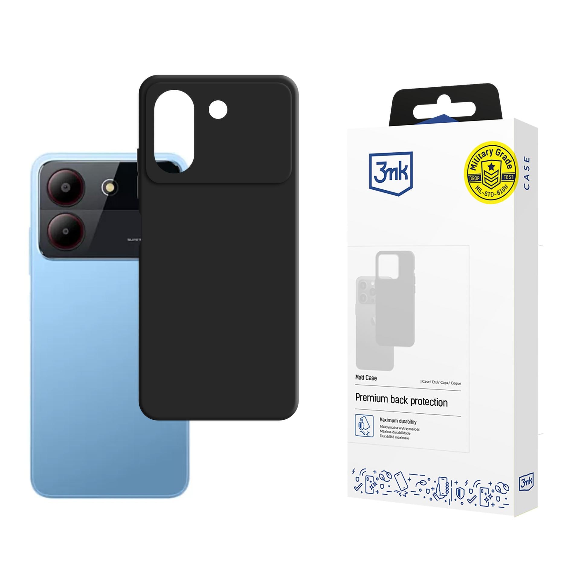 3mk:n mattakotelo ZTE Blade A54:lle – musta