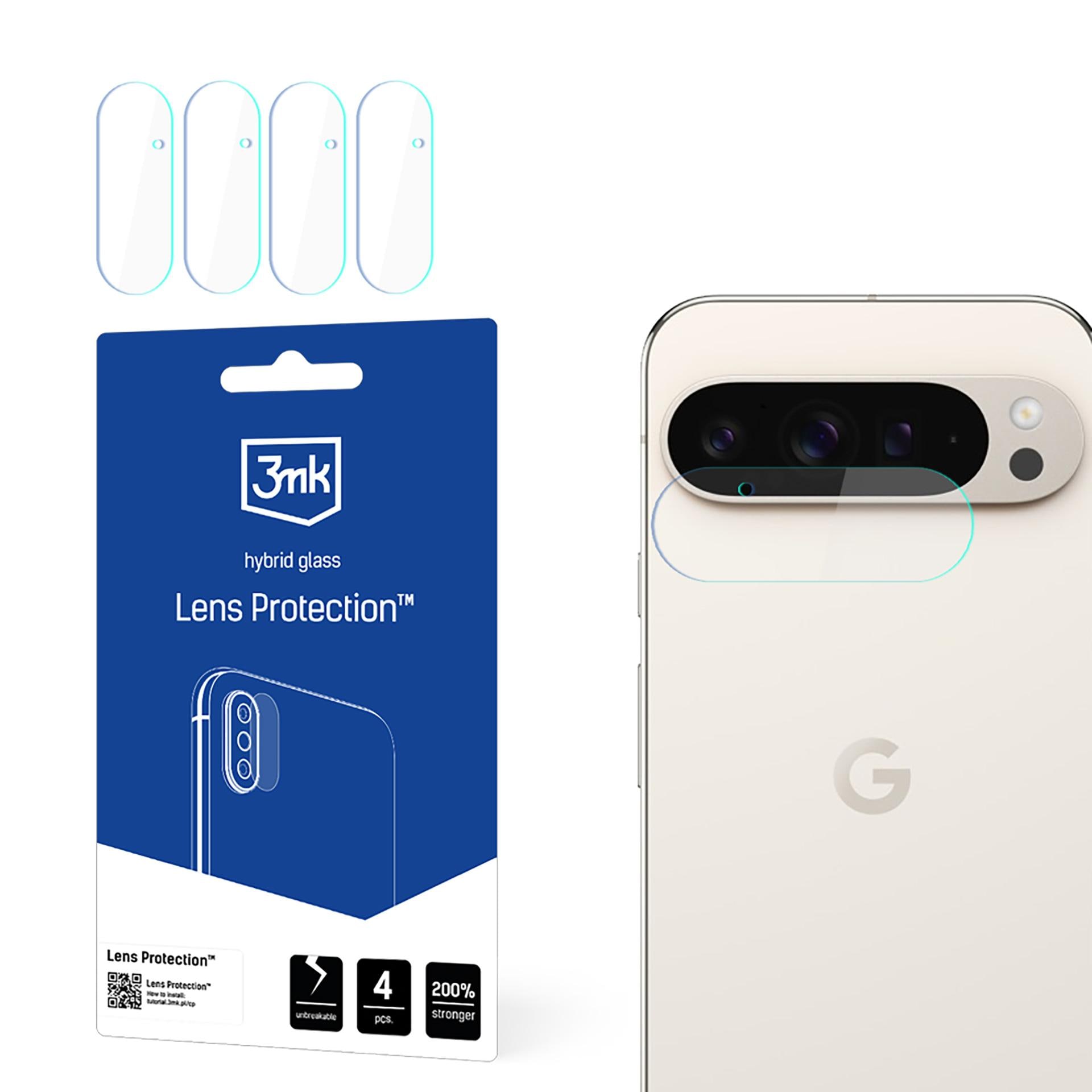Hybridilasi kameran objektiiville – 3mk-objektiivinsuoja Google Pixel 9 Pro XL:lle