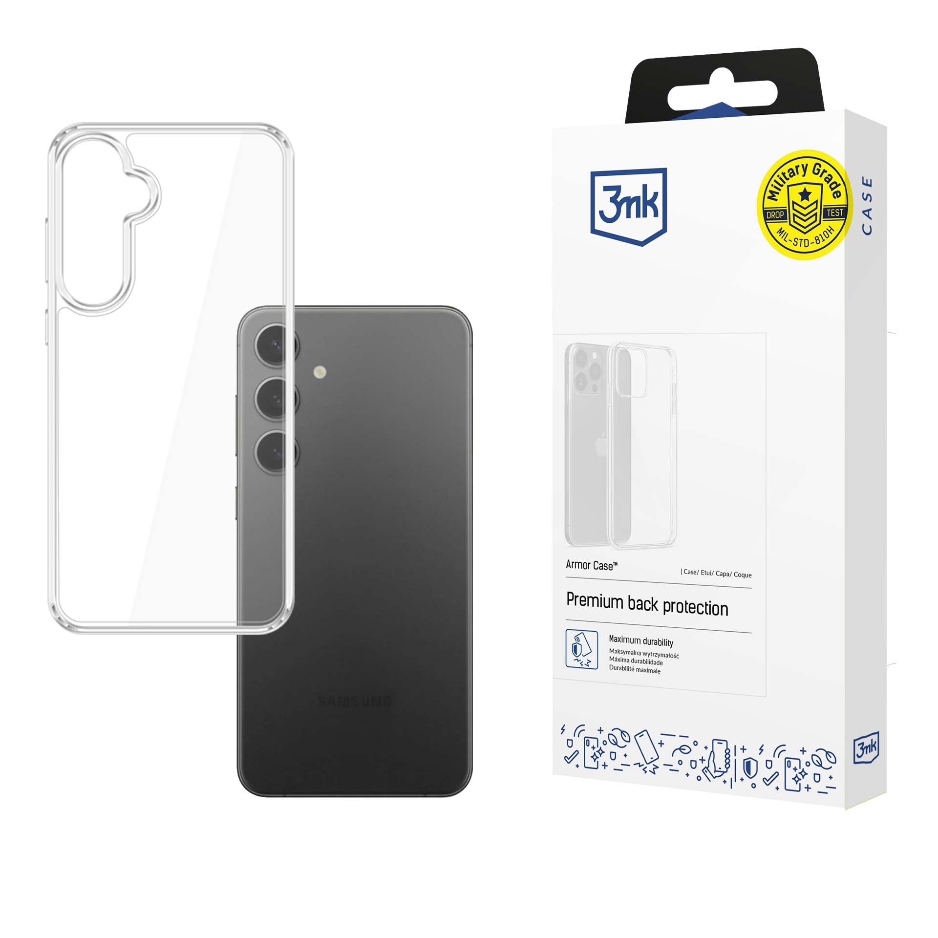 3mk-suojakotelo Samsung Galaxy S25+:lle – läpinäkyvä