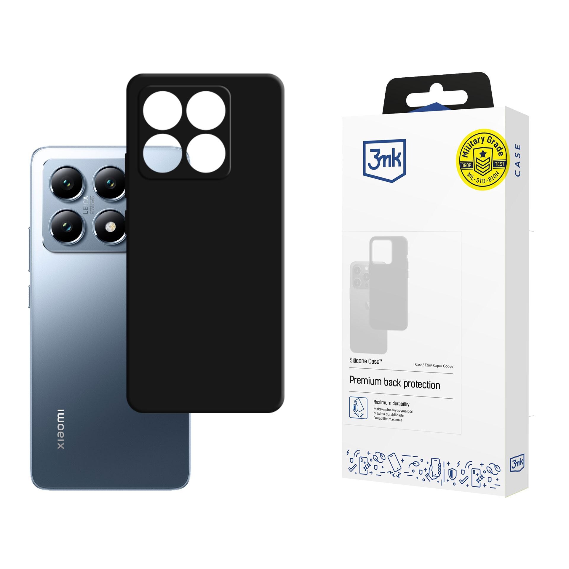 3mk-silikonikotelo Xiaomi 14T:lle – musta